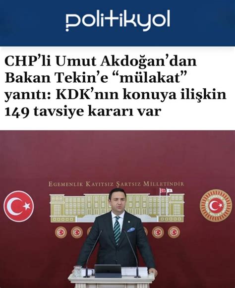 CHP’li Umut Akdoğan’dan Bakan Tekin’e “mülakat” yanıtı: KDK’nın konuya ilişkin 149 tavsiye kararı var